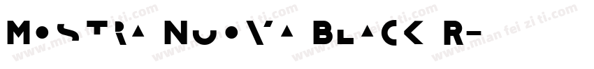 Mostra Nuova Black R字体转换